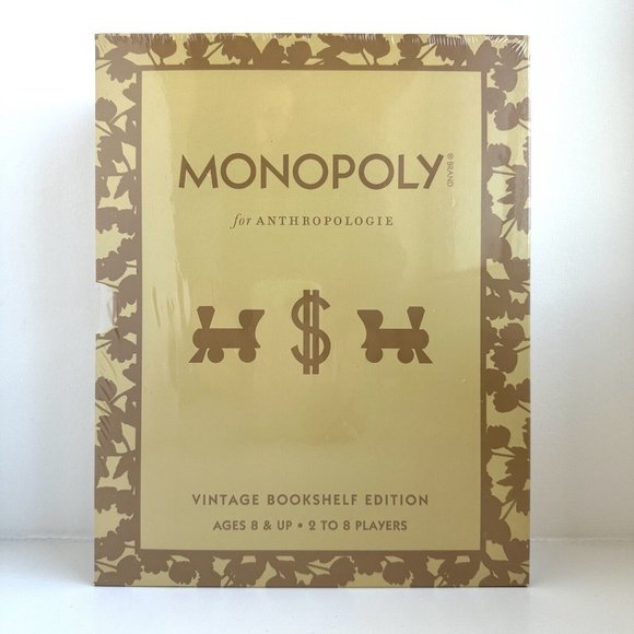Hasbro Games Monopoly For Anthropologie Vintage Bookshelf Edition